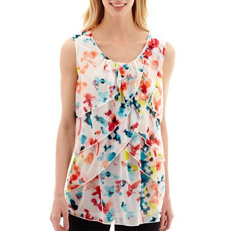 Worthington Tiered Tank Top - Tall