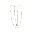 Gloria Vanderbilt 36 Gold-tone Snake Chainball Necklace