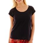 Liz Claiborne Short-sleeve Weekend Burnout T-shirt
