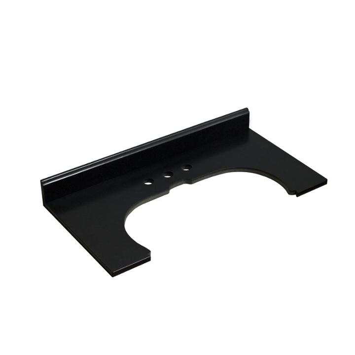 American Imaginations 33-in. W X 17-in. D Granitetop In Black Color For 4-in. O.c. Faucet