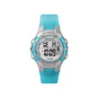 Marathon By Timex Womens Blue Resin Strap Digital Watch T5k817m6