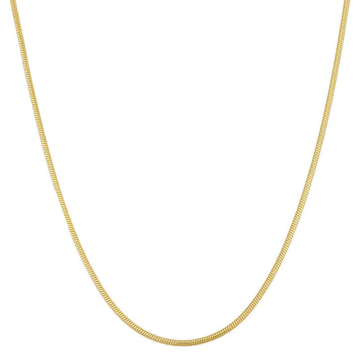 Semisolid Snake 23 Inch Chain Necklace