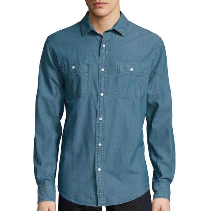 Arizona Vintage Chambray Long-sleeve Woven Shirt