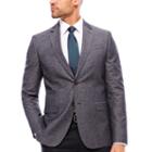 Jf J. Ferrar Gray Chambray Sport Coat-slim