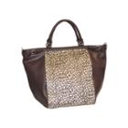 Adrienne Landau Faux Cheetah Fur Tote