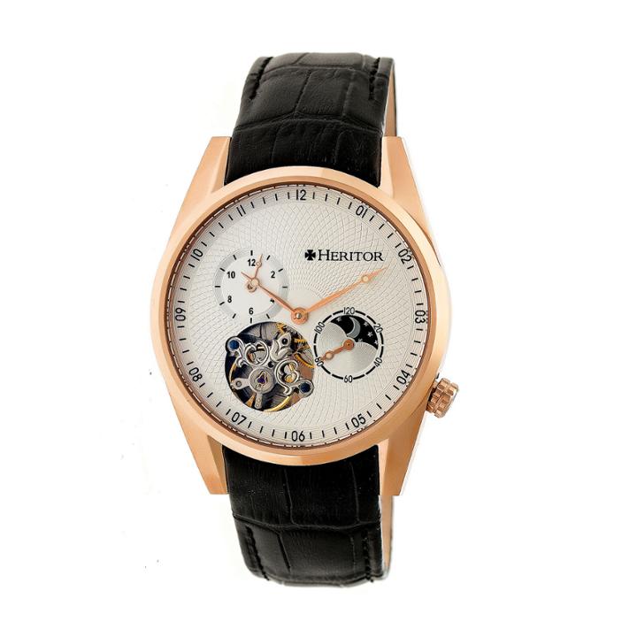 Heritor Alexander Mens Black Strap Watch-herhr4905