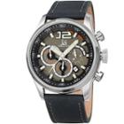 Joshua & Sons Mens Gray Strap Watch-j-137gy