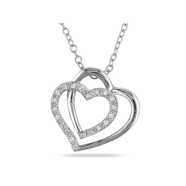 1/10 Ct. T.w. White Diamond Pendant Necklace