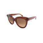 Valentino Sunglasses V722s / Frame: Transparent Red Lens: Brown Gradient
