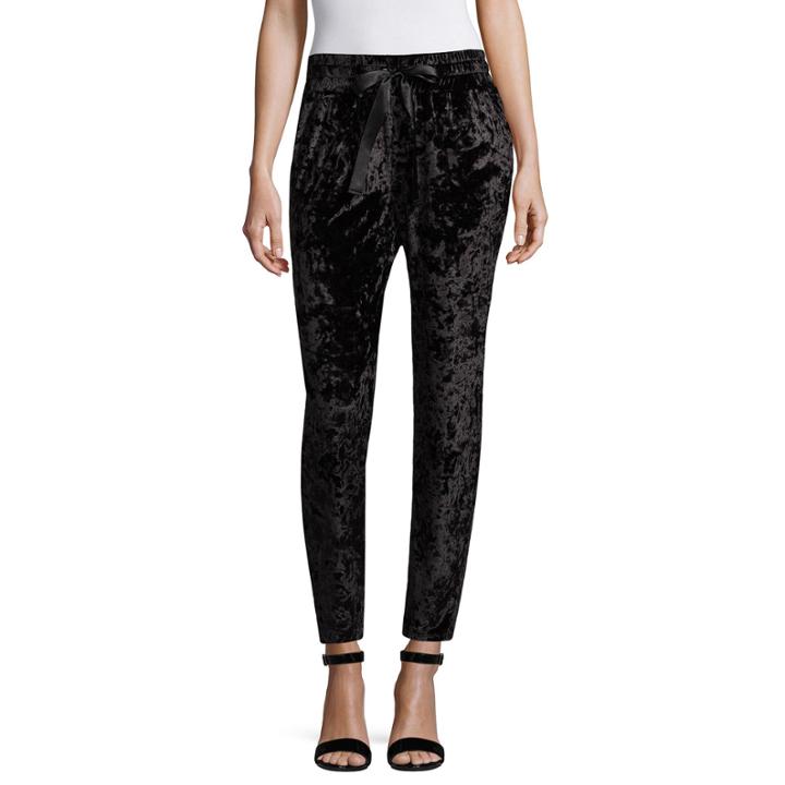 Project Runway Crushed Velvet Jogger Pants