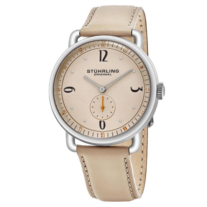 Stuhrling Mens Brown Strap Watch-sp16390