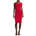 Weslee Rose Cold-shoulder Midi Dress