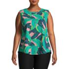 Xersion Sleeveless Slit Back Tank - Plus