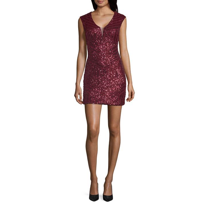Haute Nites Sleeveless Bodycon Dress-juniors