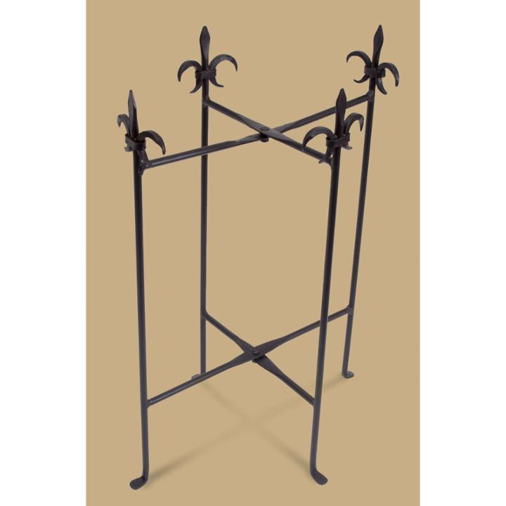 St. Croix Trading Kindwer Fleur De Lis Iron Stand For Oval Tubs