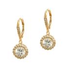 Cz By Kenneth Jay Lane Gold-tone Brilliant Dangle Earrings