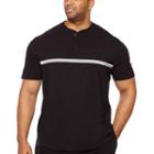 Claiborne Short Sleeve Henley Shirt-big And Tall