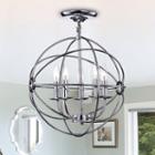 Shindanlang Chrome-finish Metal 16-inch Chandelier