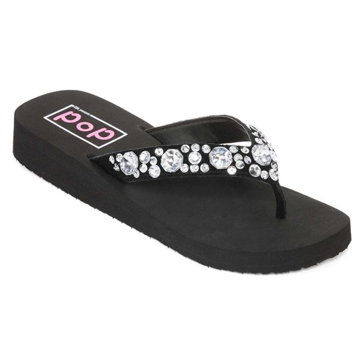 Pop Olympic Jeweled Flip Flops