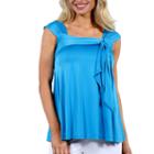 24/7 Comfort Apparel Sleeveless Side Tie Knit Tank Top
