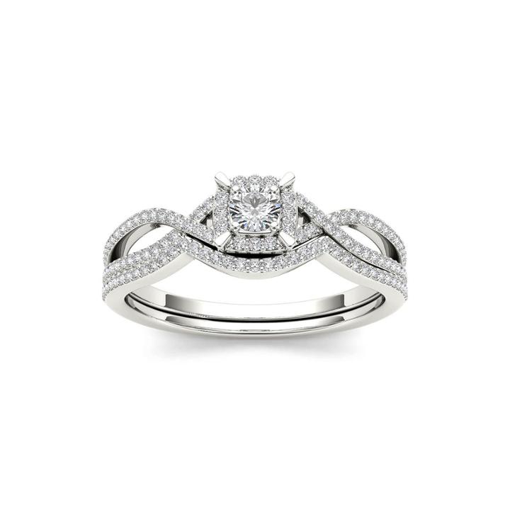 1/3 Ct. T.w. Diamond 14k White Gold Engagement Ring