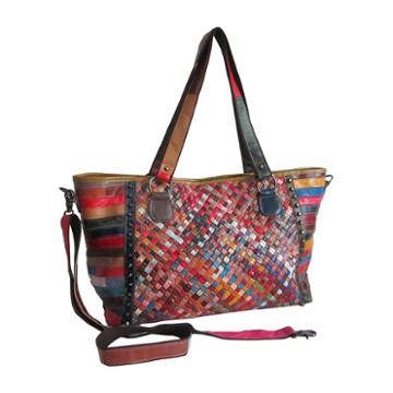 Amerileather Cecily Woven Tote Bag