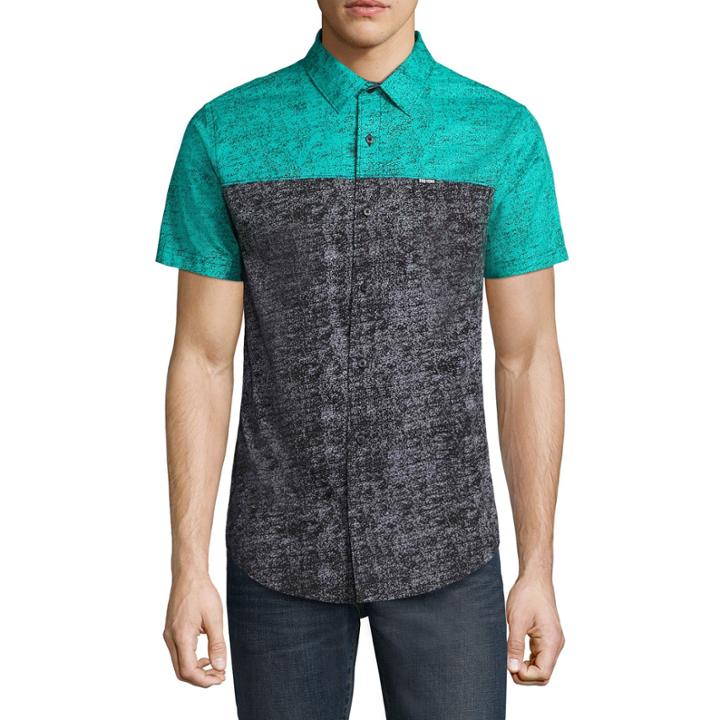 Zoo York Short Sleeve Pattern Button-front Shirt