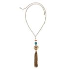 Mixit 4.25 Mixit Coral Turq Pearl Womens Pendant Necklace