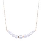Not Applicable Womens Gray Pearl 14k Gold Pendant Necklace