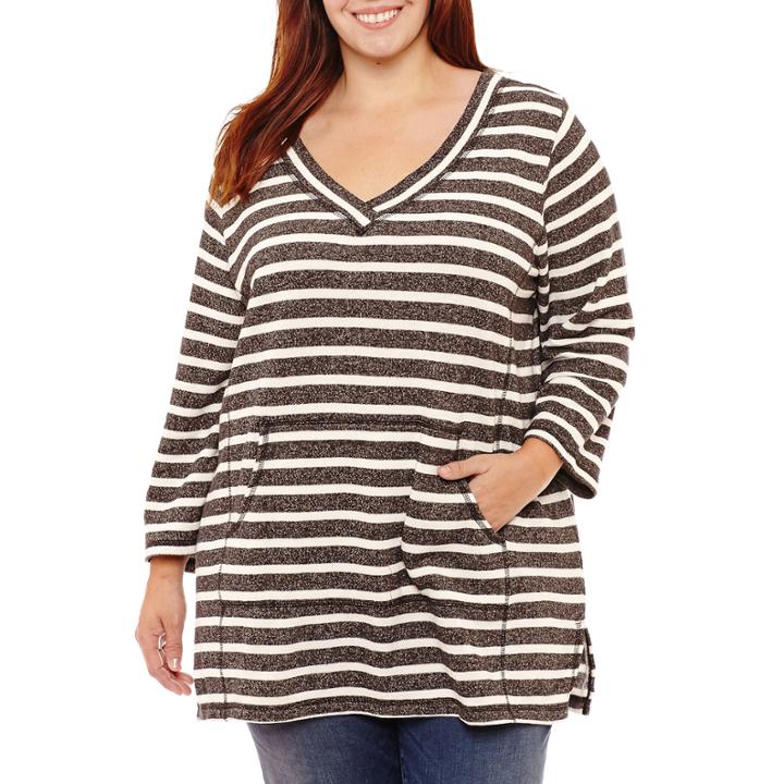Liz Claiborne Kanga Pocket Tunic- Plus