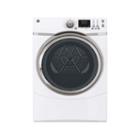 Ge 7.5 Cu. Ft. Capacity Front-load Dryer With Steam - Gfds170ehww