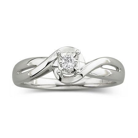 Diamond-accent Promise Ring Sterling Silver