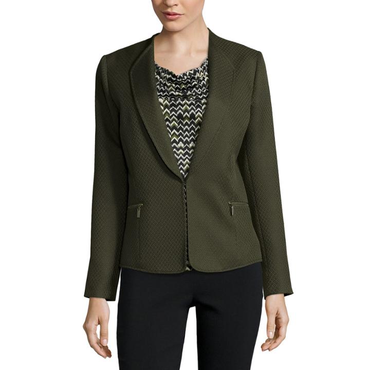 Chelsea Rose Textured Jacket With Zippers