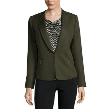 Chelsea Rose Textured Jacket With Zippers