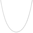 14k White Gold Solid Wheat 16-24 Inch Chain Necklace