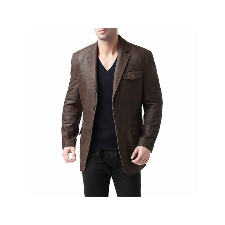 Leather Blazer Topcoat