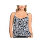 St. John's Bay Bahama Palm Rylee Tankini Swimsuit Top