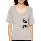 A.n.a Short-sleeve Scoopneck T-shirt - Petite