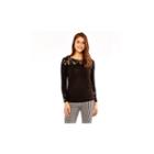 Skyes The Limit Oslo Long Sleeve Crew Neck Lace Blouse-plus