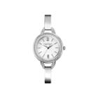 Caravelle New York Womens Silver-tone Bangle Watch 43l166