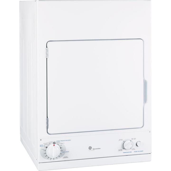 Ge Spacemaker 240v 3.6 Cu. Ft. Stationary Electric Dryer - Dsks433ebww