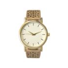 Olivia Pratt Laser Cut Womens Brown Strap Watch-16258
