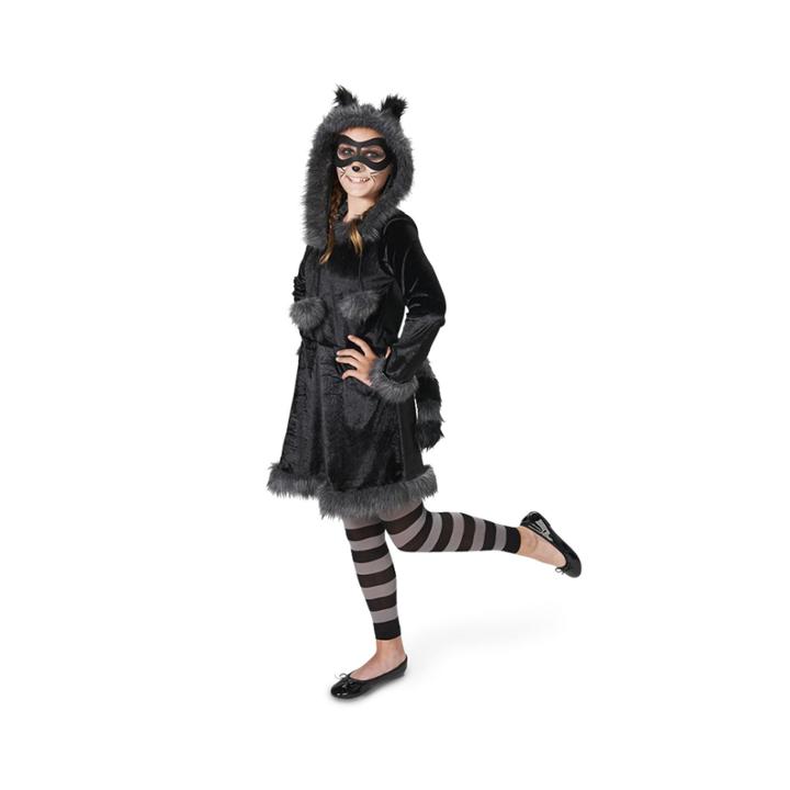 Raccoon With Tights Tween Costume 5-9