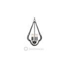 Saxon 4-light Pendant In Aged Bronze