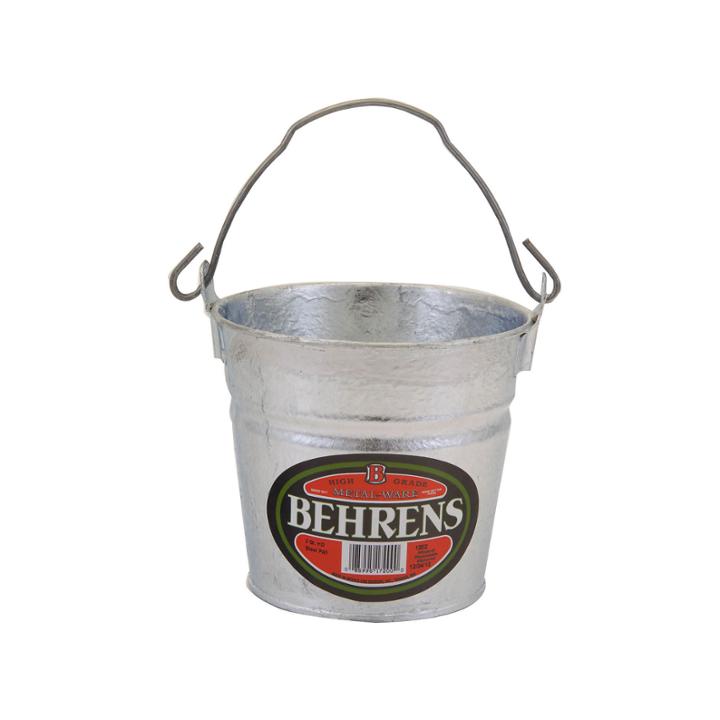 Behrens High Grade Steel 1202 2 Quart Hot Dipped Galvanized Steel Pail
