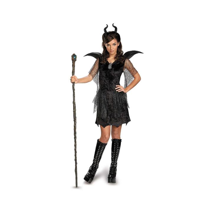 Maleficent Black Gown Tweenteen Costume