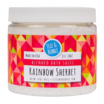 Fizz & Bubble Bath Salts - Rainbow Sherbert
