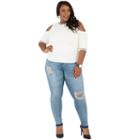 Poetic Justice Curvy Skinny Jean With Released Hem - Plus