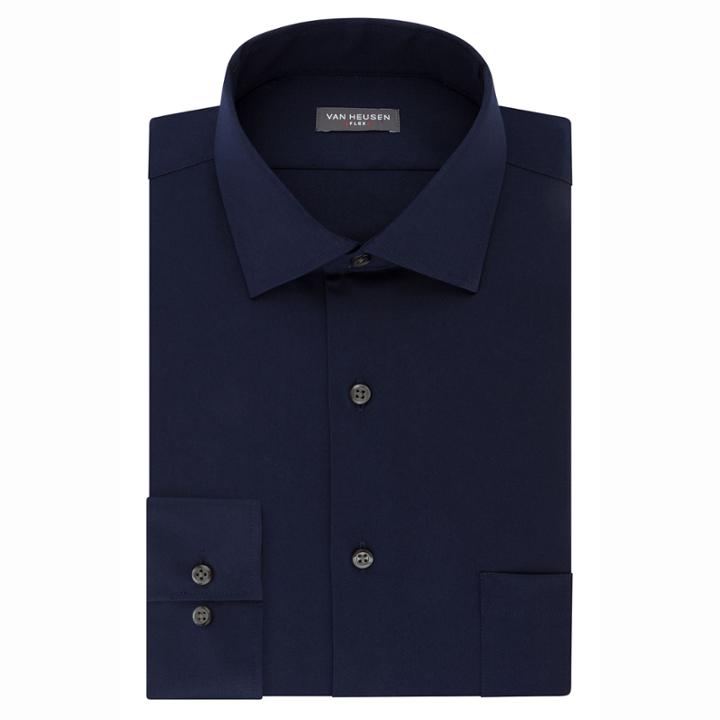 Van Heusen Van Heusen B & T Flex Collar Long Sleeve Woven Dress Shirt