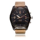 Martian Mens Mvoice Pt 01 Light Brown Leather Band Black Dial Smart Watch-mvr03pt011